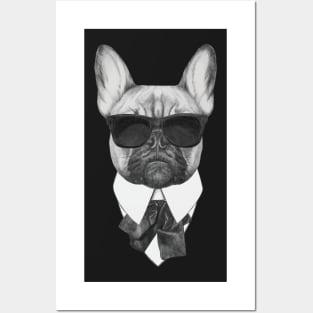 French Bulldog in Black Posters and Art